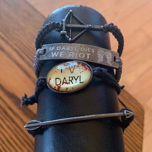 Set of 4 The Walking Dead Daryl Bracelets